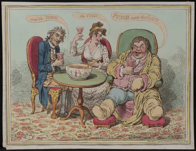 Punch Cures the Gout, the Colic, and the Tisick, 1799 by James Gillray